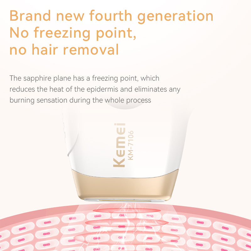 Ice Cooling IPL Laser Hair Removal Device – Painless Permanent Hair Reduction for Women & Men