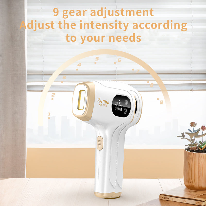 Ice Cooling IPL Laser Hair Removal Device – Painless Permanent Hair Reduction for Women & Men