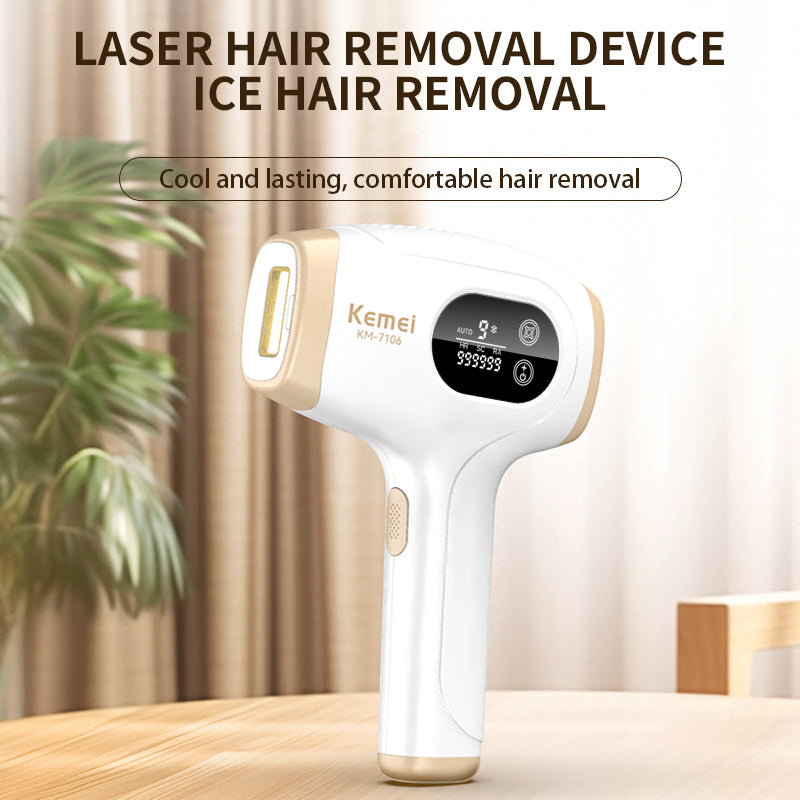 Ice Cooling IPL Laser Hair Removal Device – Painless Permanent Hair Reduction for Women & Men